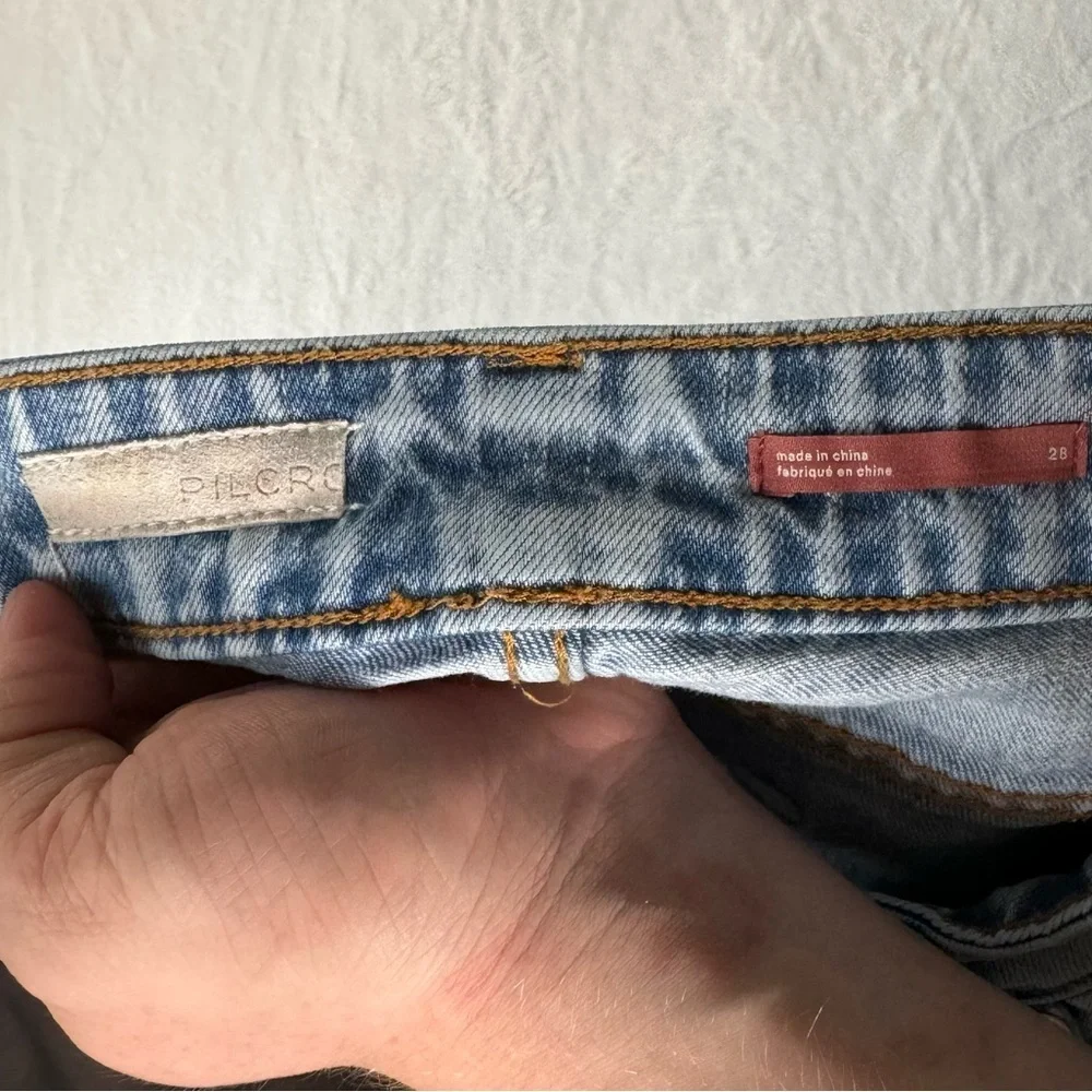 Anthropologie‎ Pilcro Women’s The Vintage Straight Distressed Jeans Size 28